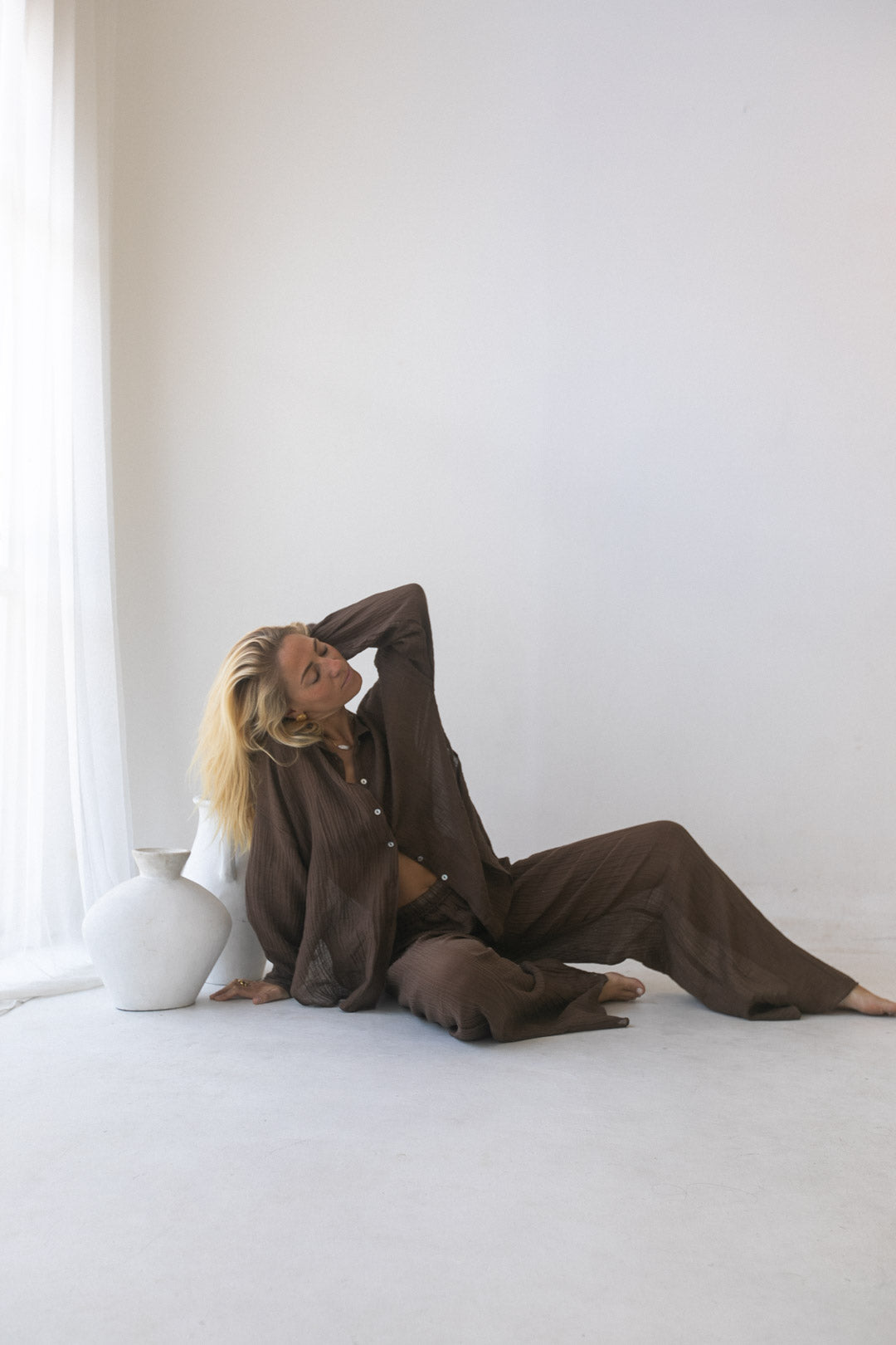 Kelly Set - Organic Cotton/ Linen, Mocca