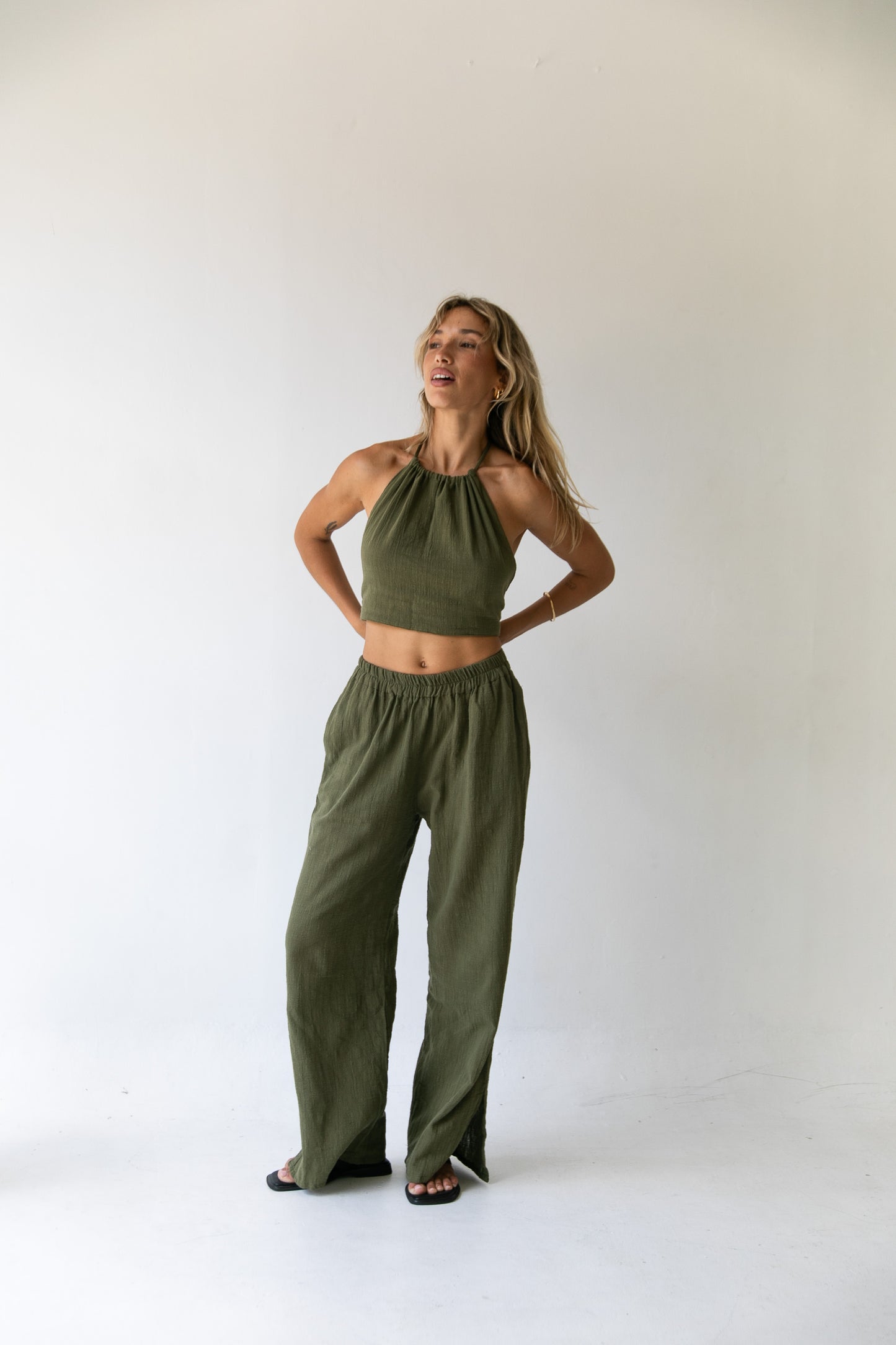 Cara Set - Organic Cotton, Olive