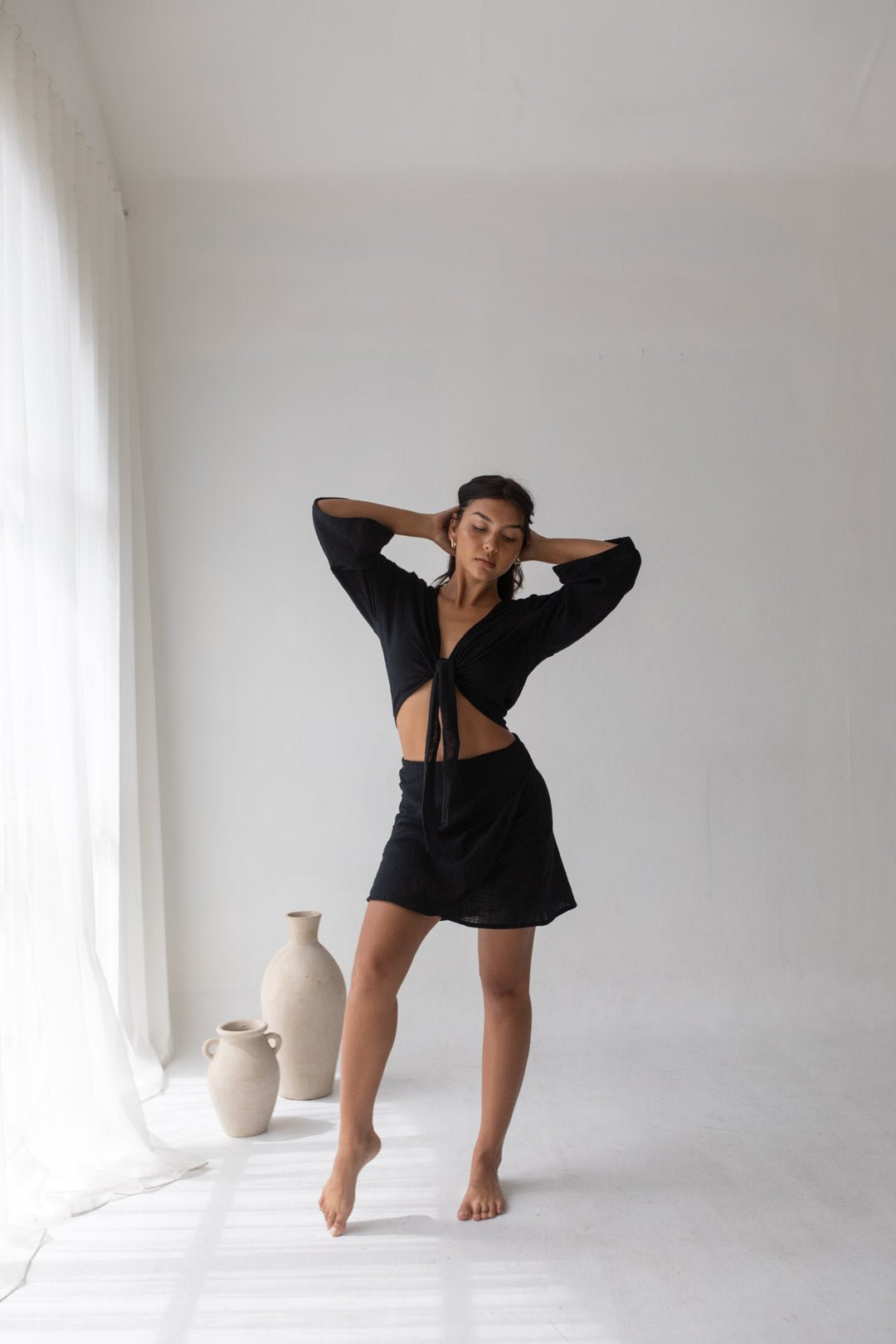 Cara Wrap Set - Black