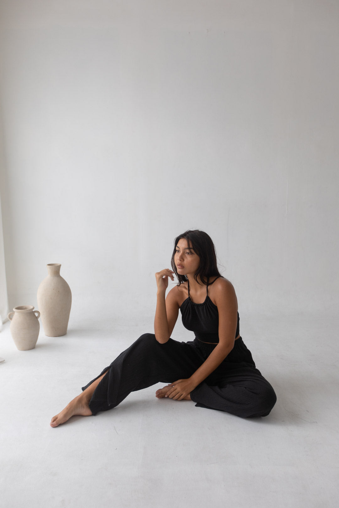 Cara Pants - Organic Cotton, Black