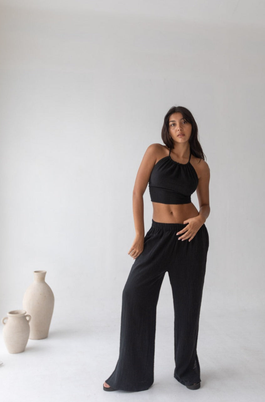 Cara Pants - Organic Cotton, Black