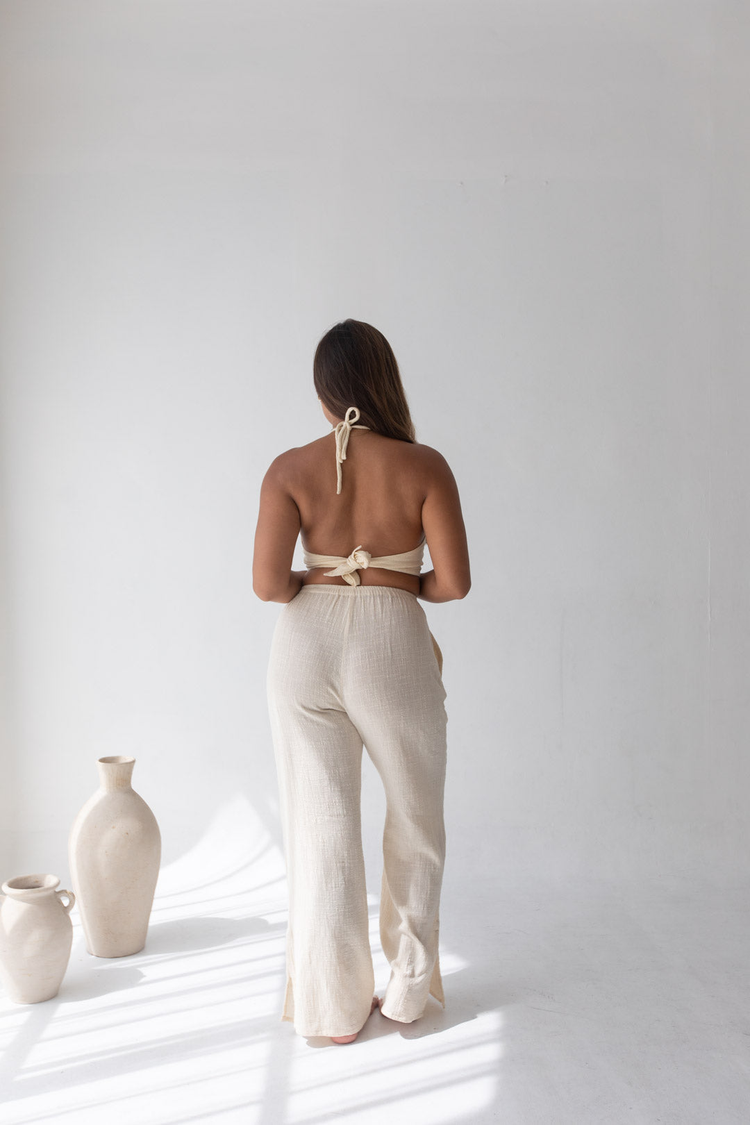 Cara Pants - Organic Cotton, Sand