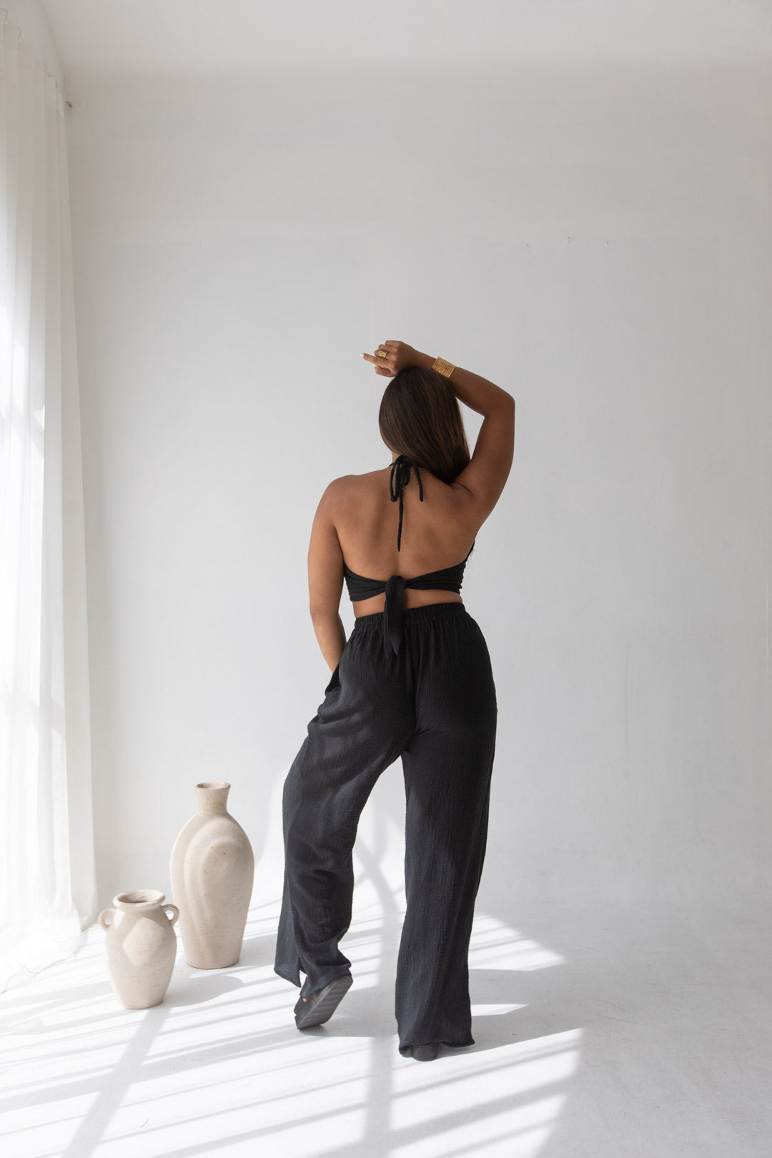 Cara Pants - Organic Cotton, Black