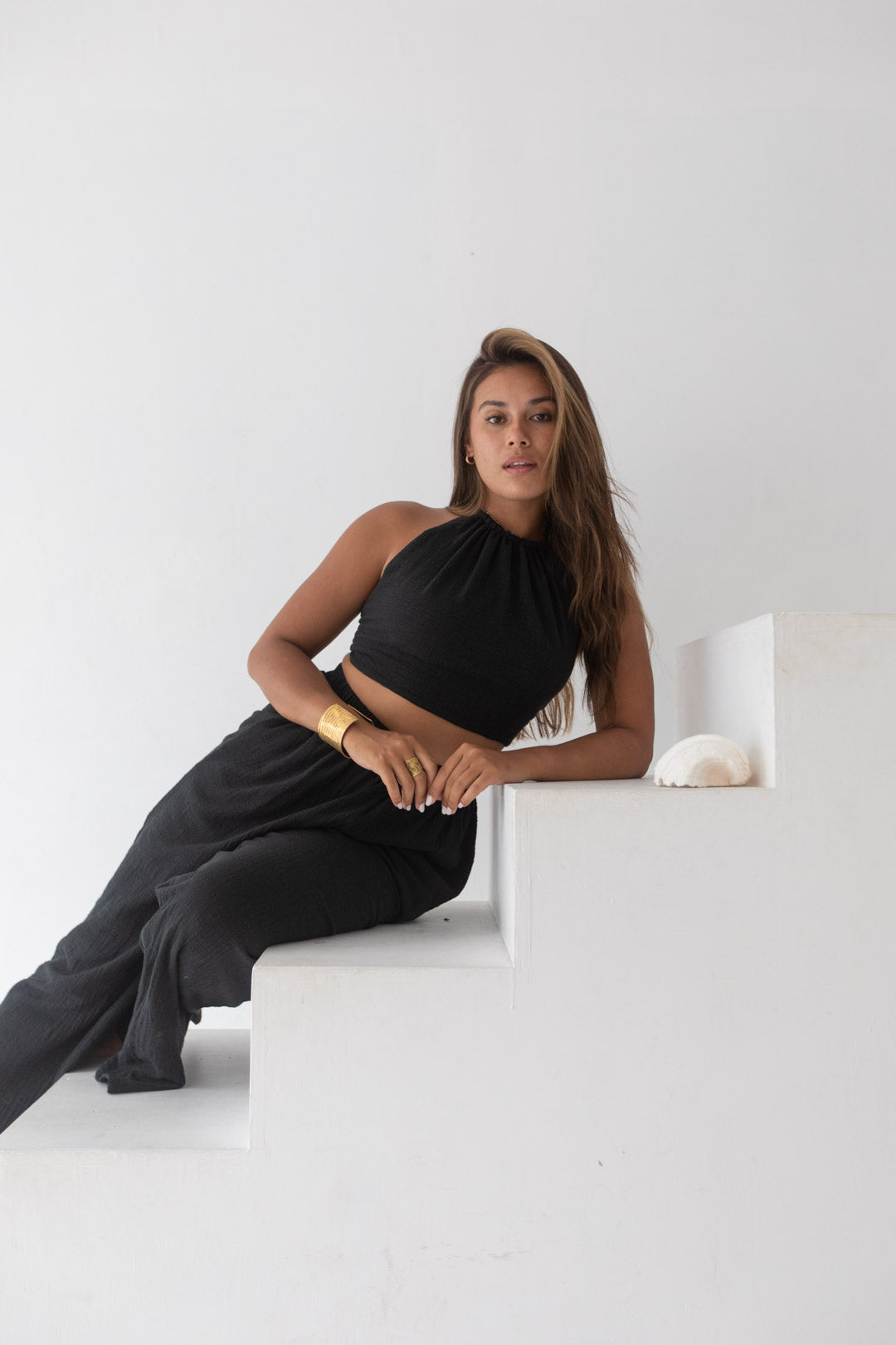 Cara Set - Organic Cotton, Black