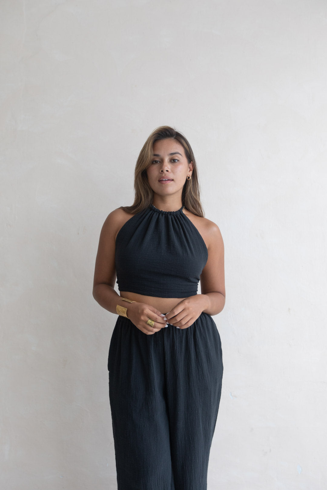 Cara Set - Organic Cotton, Black