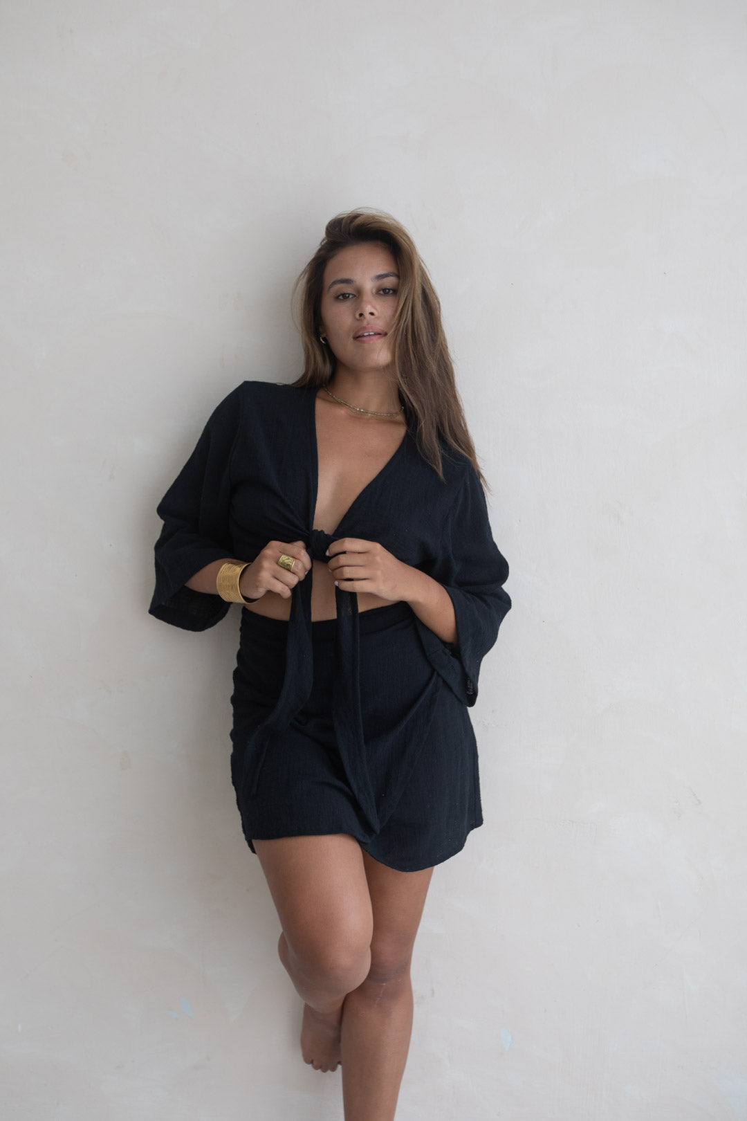 Cara Wrap Skirt - Black