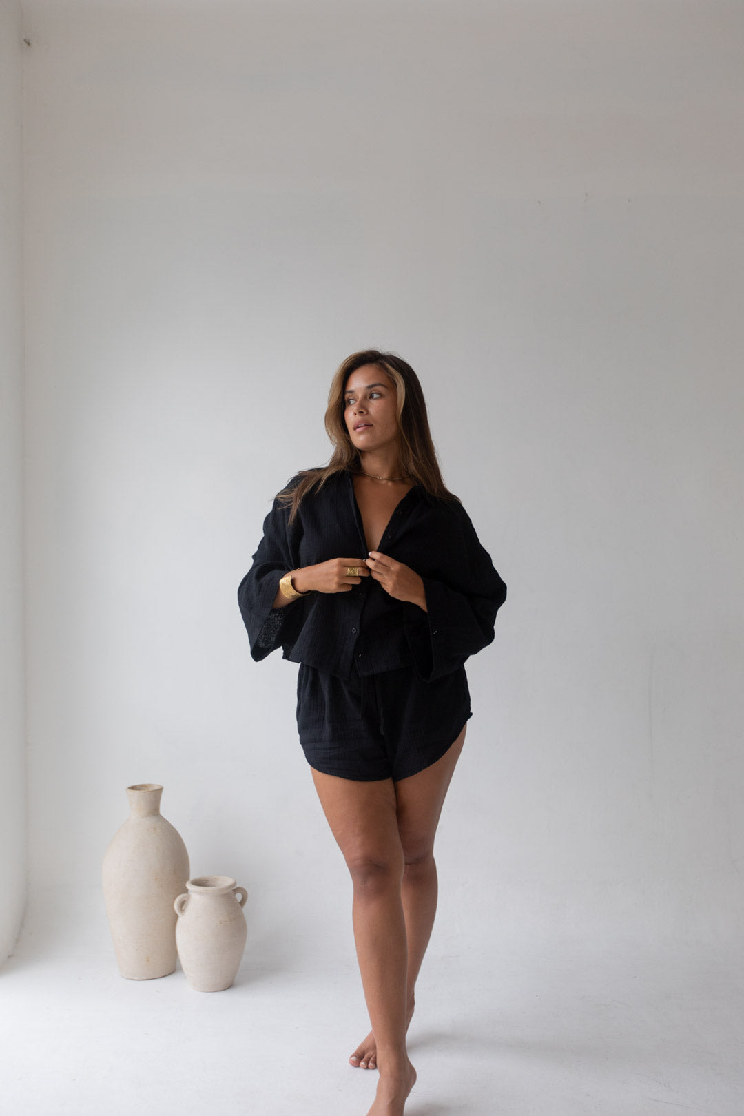Lilly Set - Organic Cotton, Black