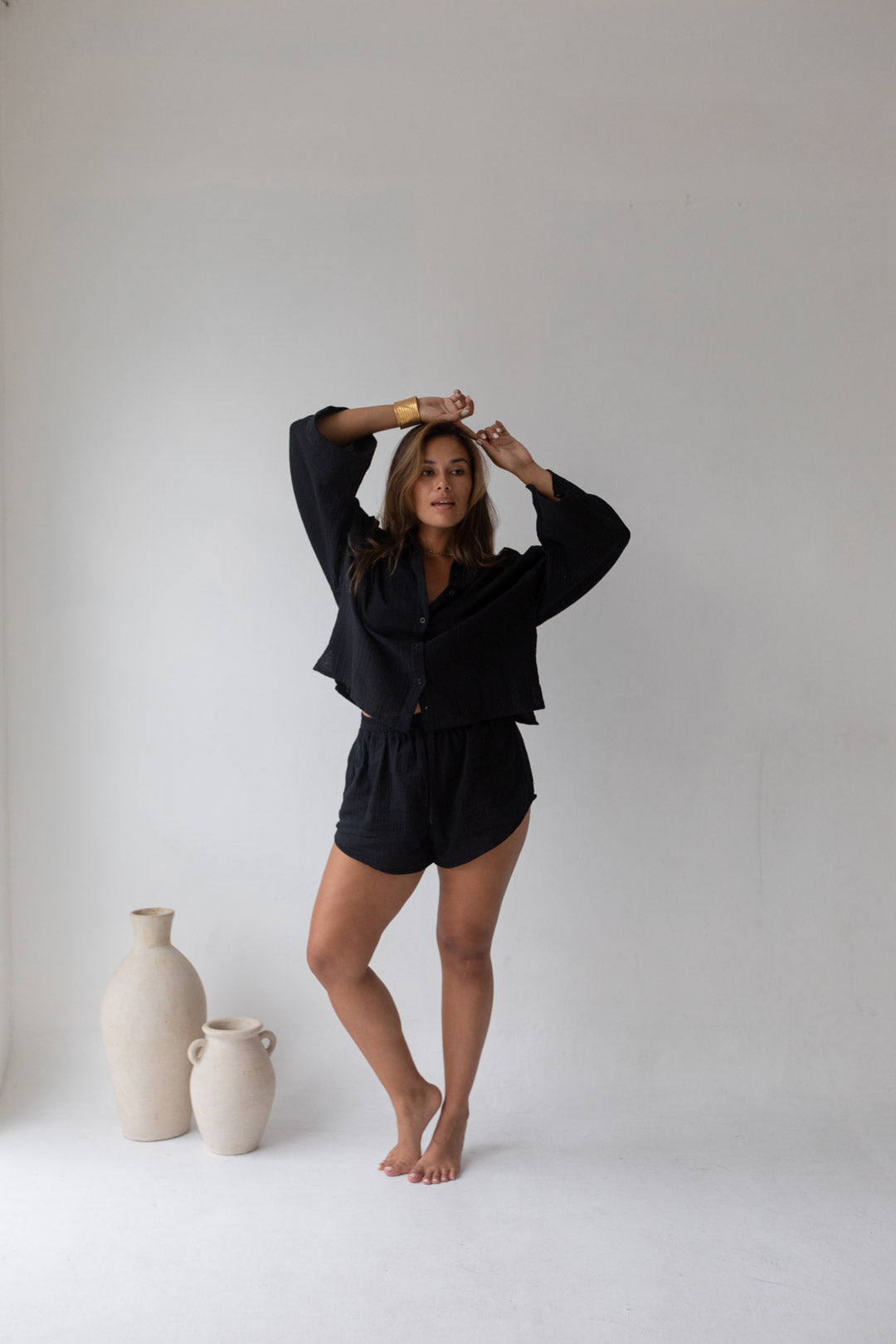 Lilly Set - Organic Cotton, Black