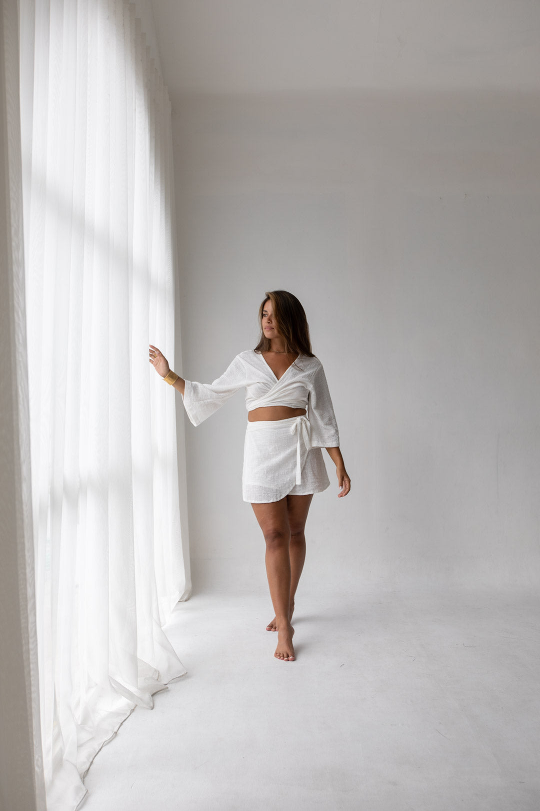Cara Wrap Set - White
