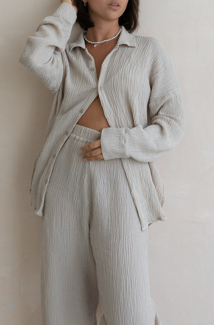 Kelly Pants - Organic Cotton/ Linen, Cream