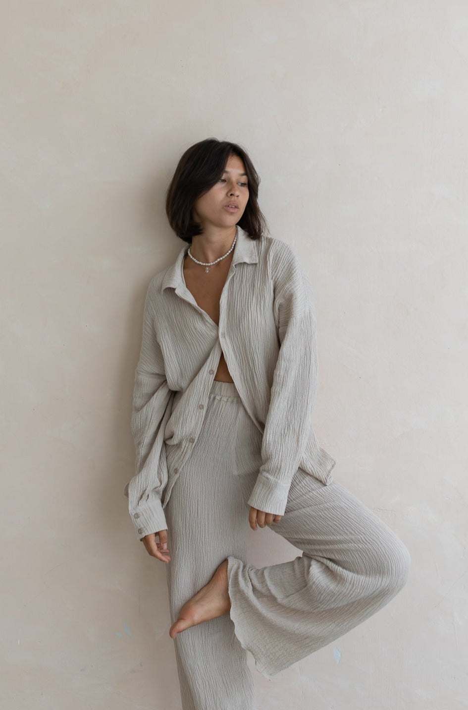 Kelly Pants - Organic Cotton/ Linen, Cream