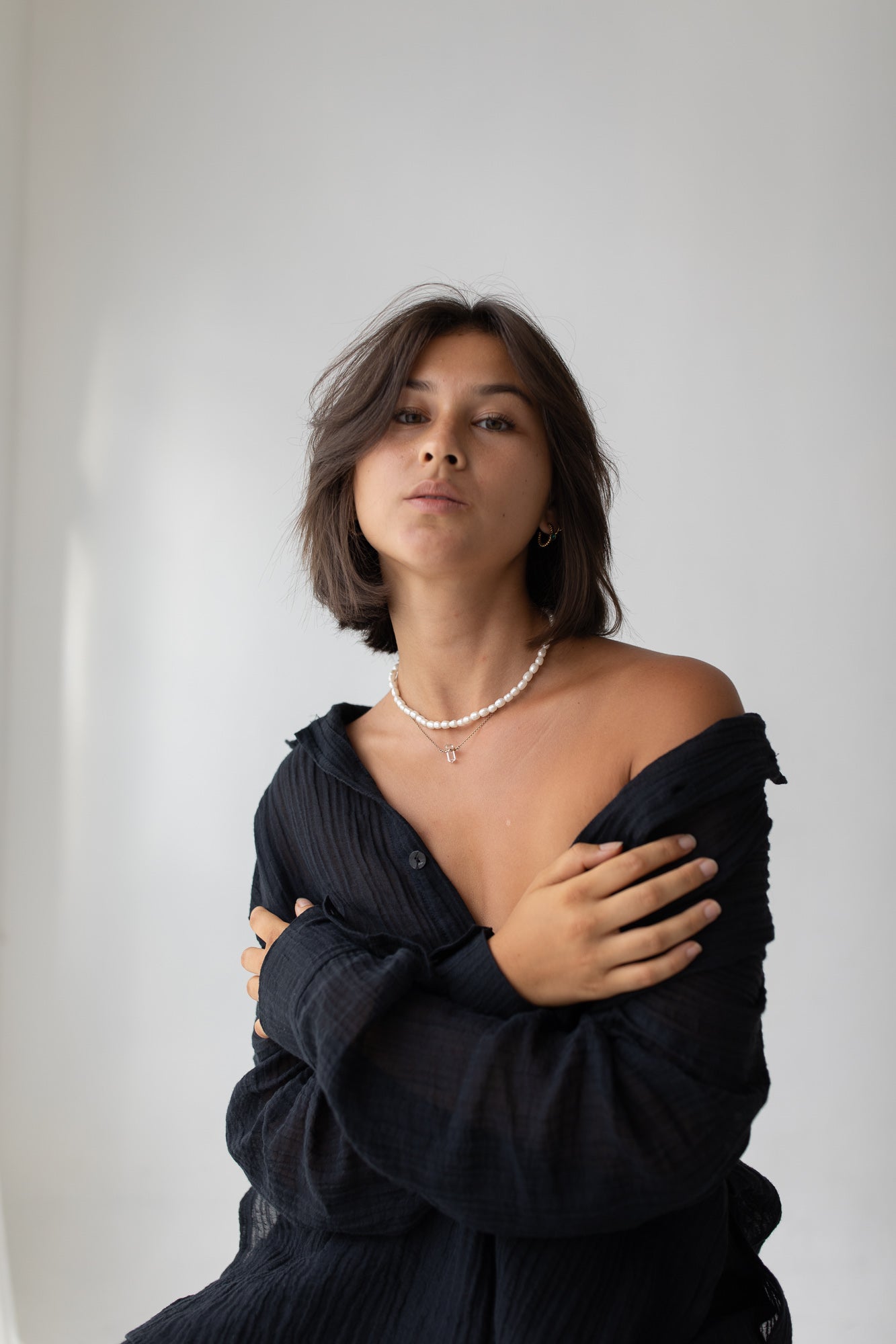 Kelly Shirt - Organic Cotton/ Linen, Black