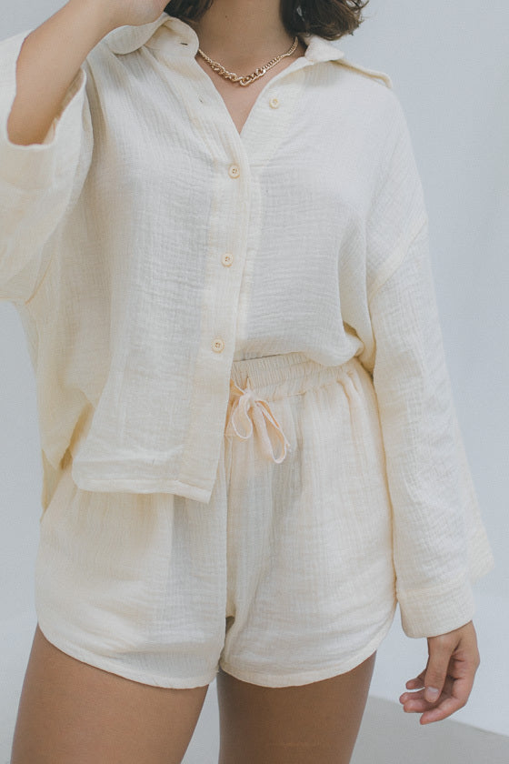 Lilly Shorts - Organic Cotton, Sand