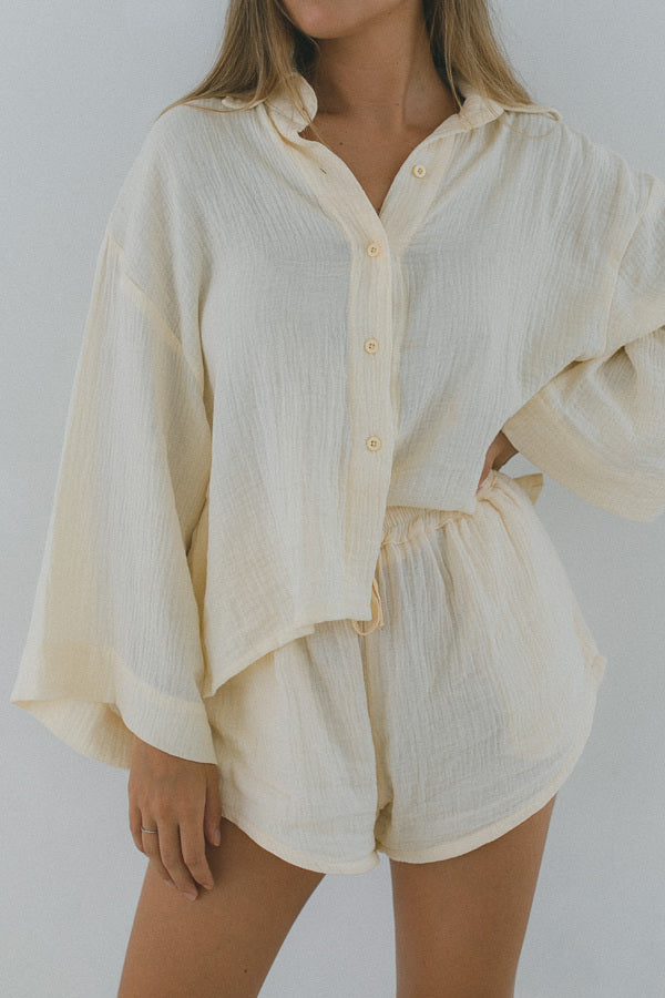 Lilly Shorts - Organic Cotton, Sand