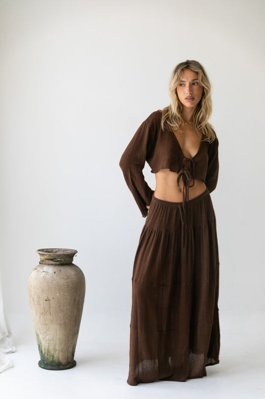 Nora Set - Organic Cotton, Brown