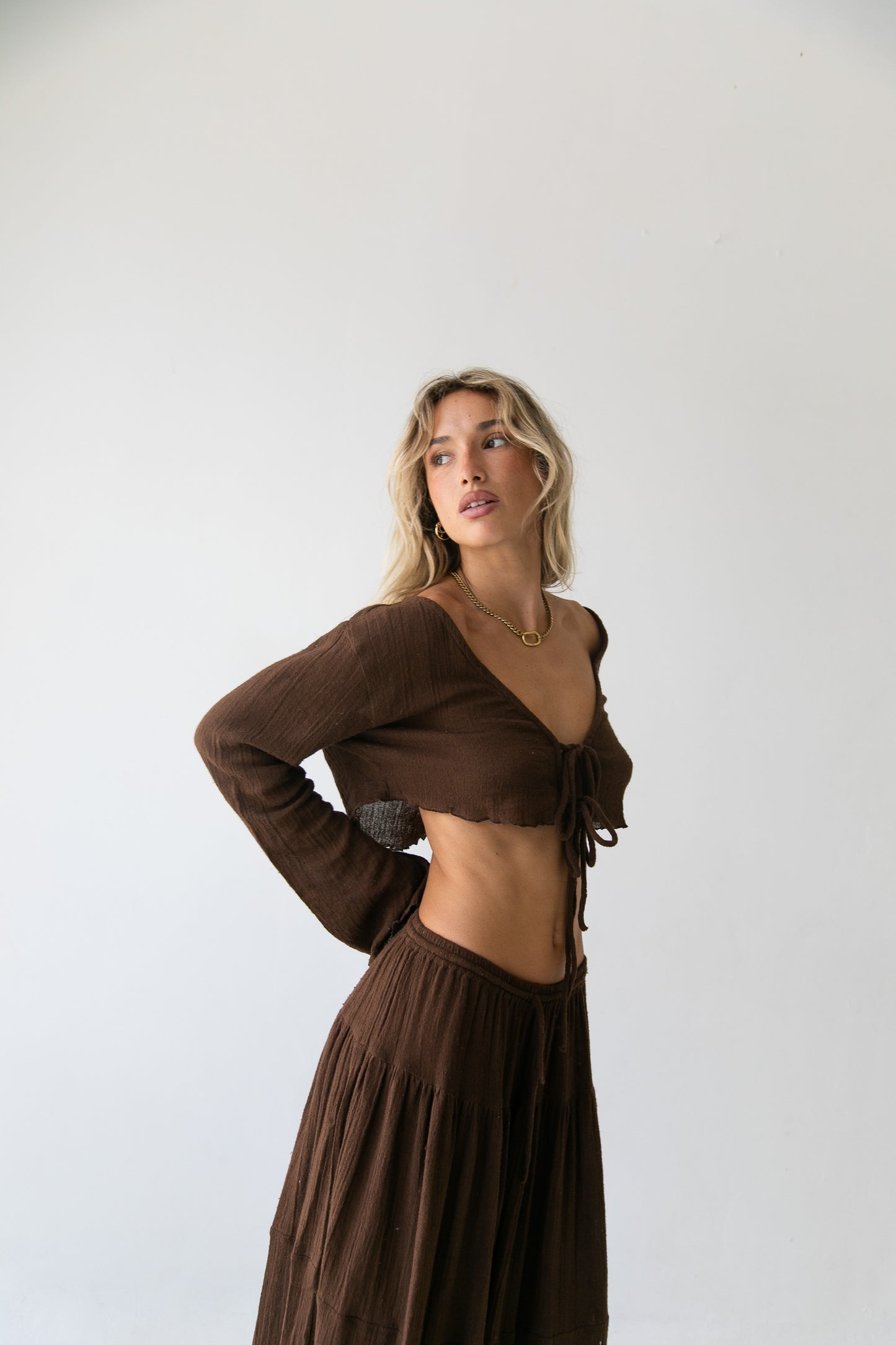 Nora Set - Organic Cotton, Brown