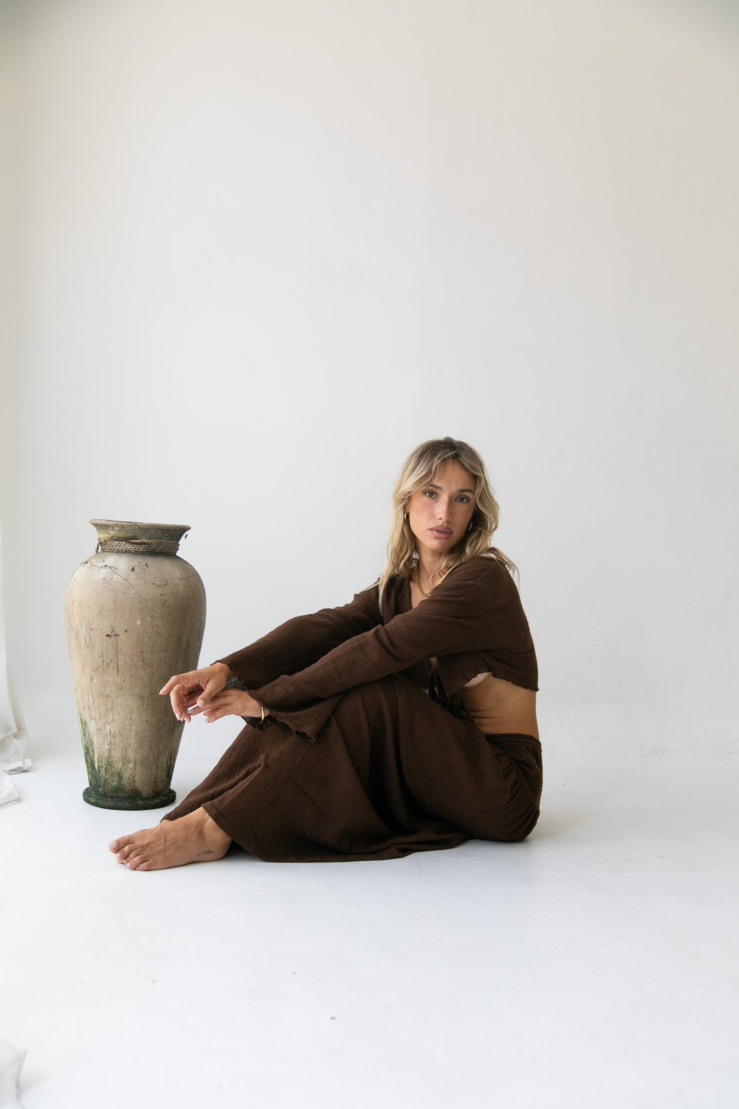 Nora Set - Organic Cotton, Brown