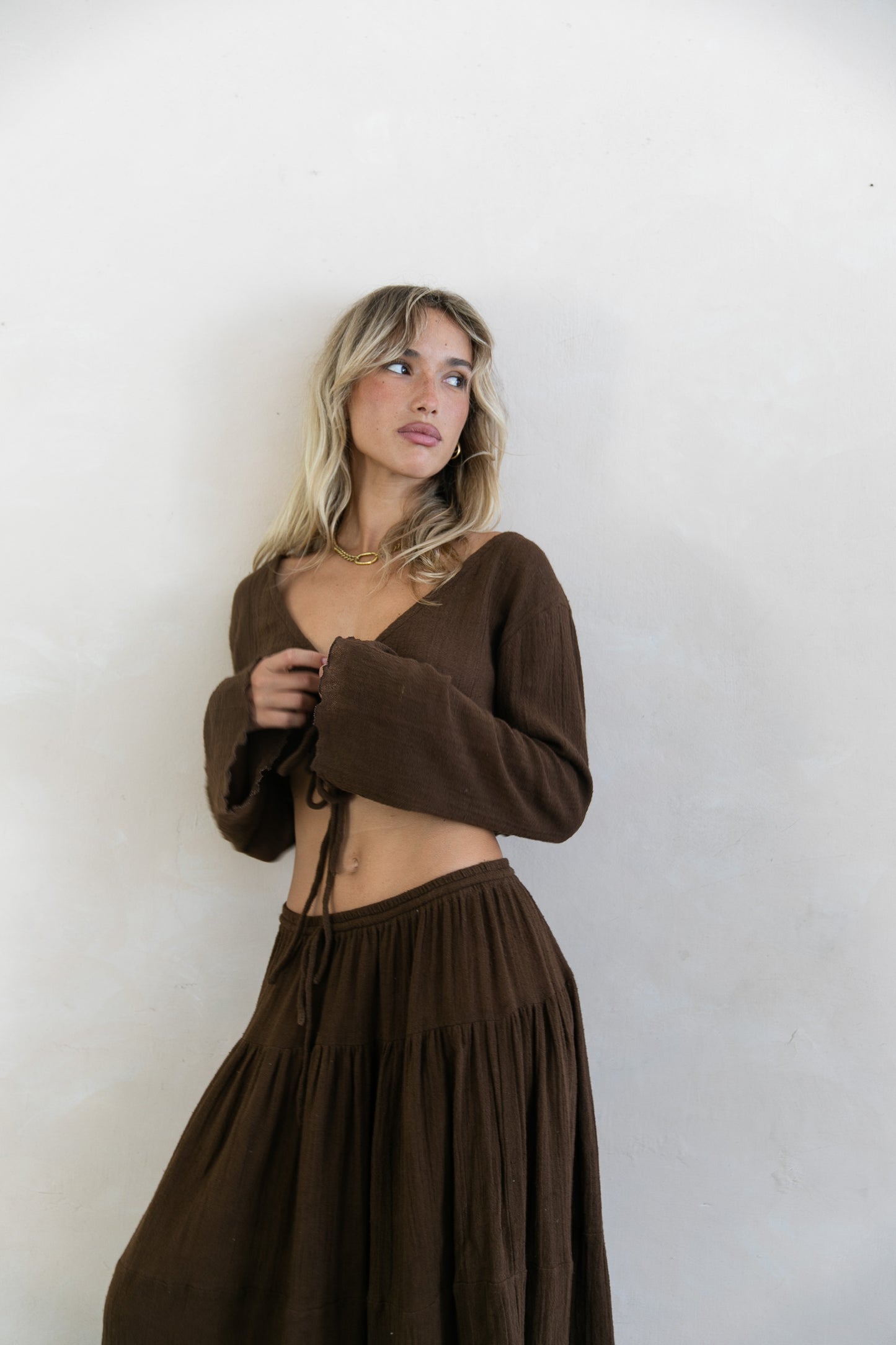 Nora Top - Organic Cotton, Brown