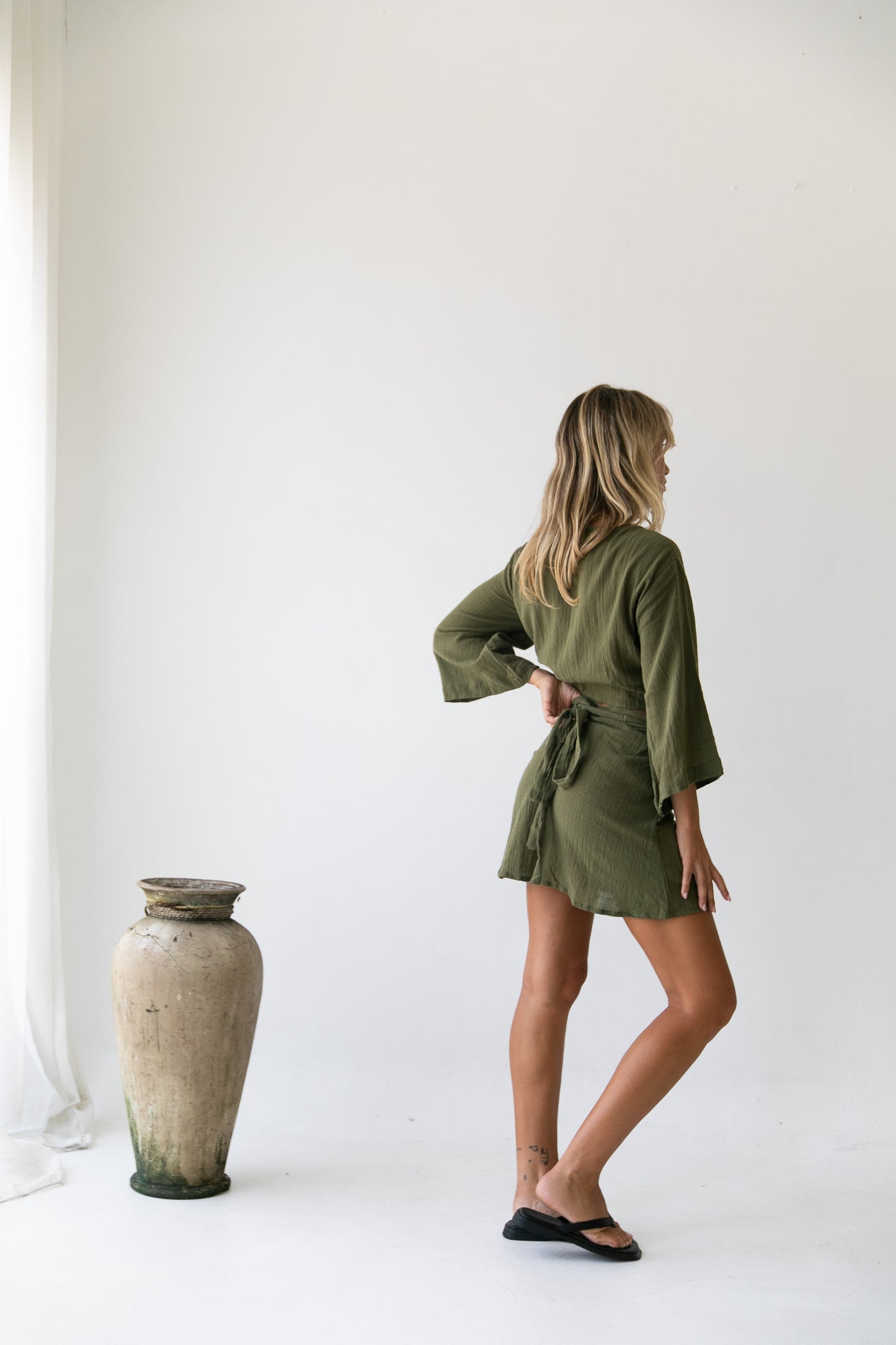 Cara Wrap Set - Organic Cotton, Olive