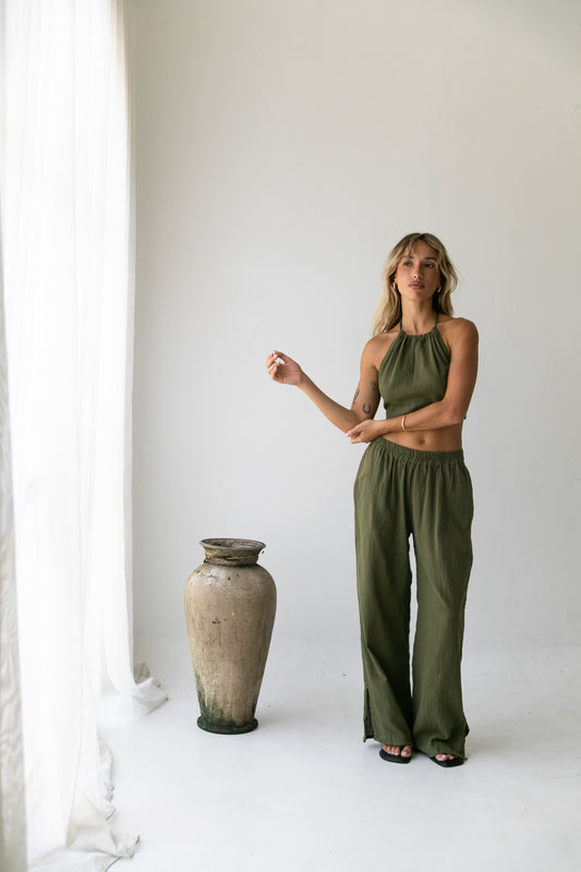 Cara Set - Organic Cotton, Olive