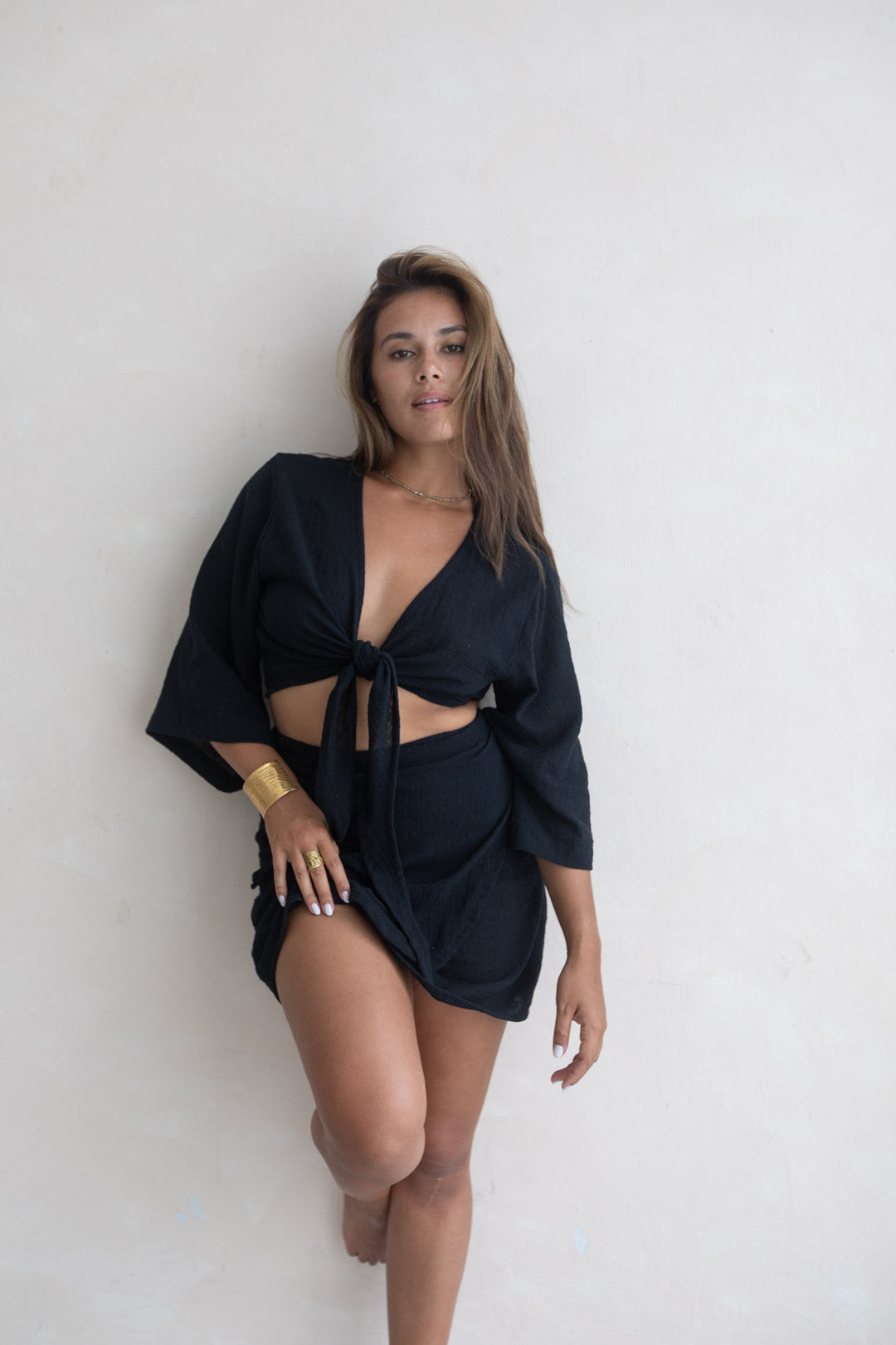 Cara Wrap Top - Black