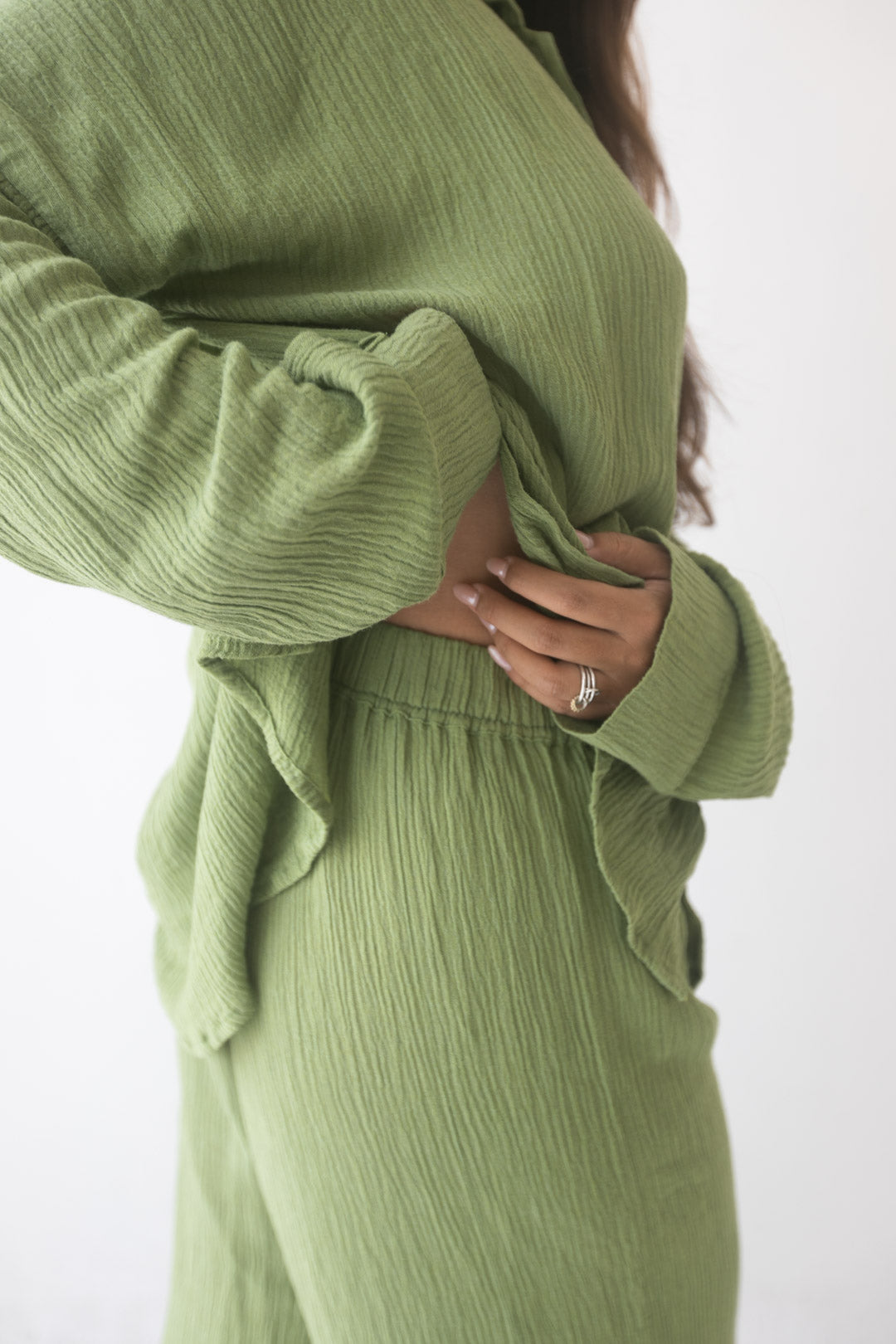 Kelly Set - Organic Cotton/ Linen, Matcha