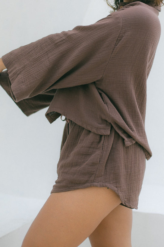 Lilly Shorts - Organic Cotton, Mocca
